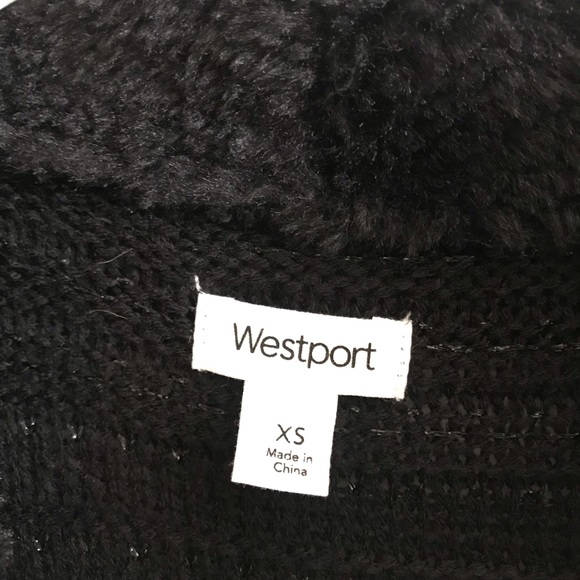 Black suede and faux fur sweater - Picture 4 of 4